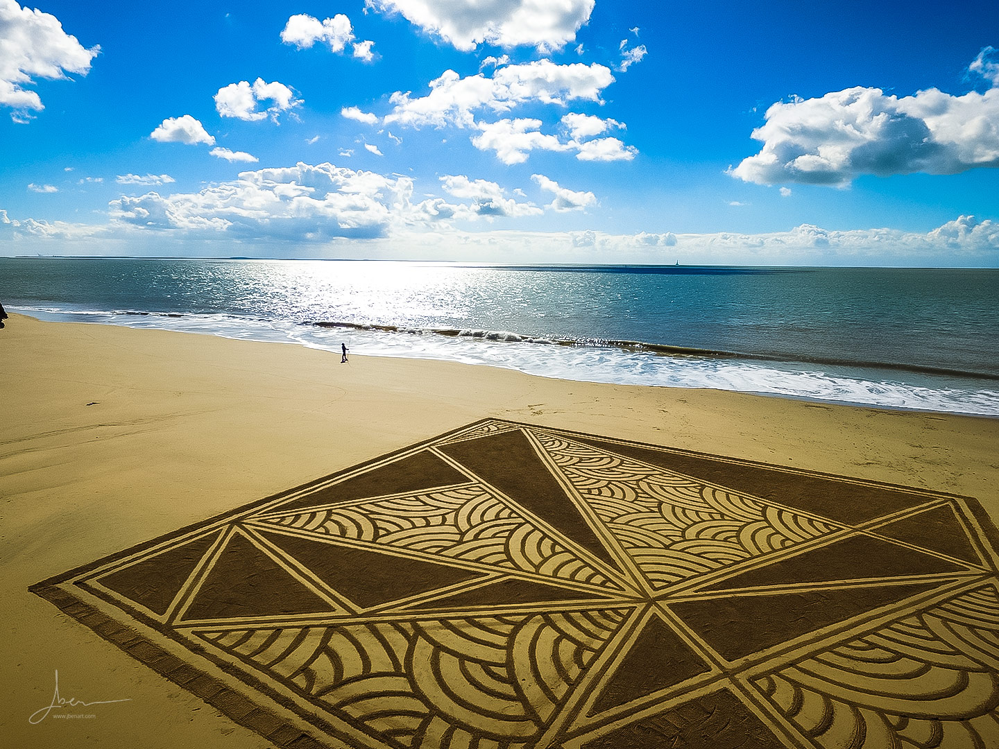 Beach art textures rectangulaires