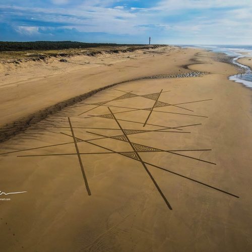 Beach art croisillons