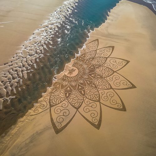 Beach art Mimandala
