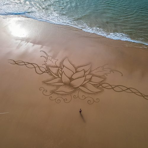 Beach art Marc's Flower