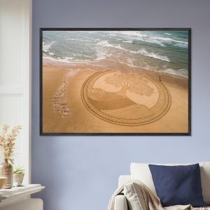 Fresque effet mer