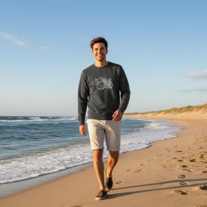 Sweat Bio Effet Mer Doodle White